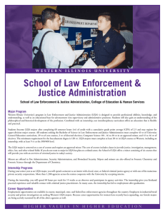 School of Law Enforcement &amp; Justice Administration