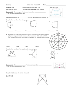 Geometry  Guided Notes – Lesson 6.5 Name __________________________________