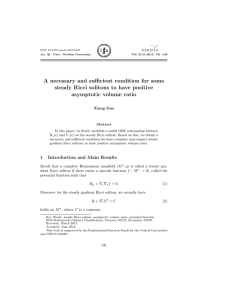 A necessary and sufficient condition for some asymptotic volume ratio
