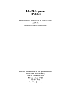 John Ditsky papers SPEC.021