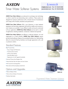 Lenntech Timer Water Softener Systems