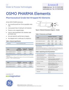 OSMO PHARMA Elements Pharmaceutical Grade Net Wrapped RO Elements