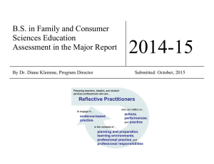 2014-15  B.S. in Family and Consumer Sciences Education