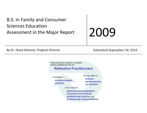 2009  B.S. in Family and Consumer Sciences Education