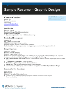 – Graphic Design Sample Resume Connie Comdes Qualification