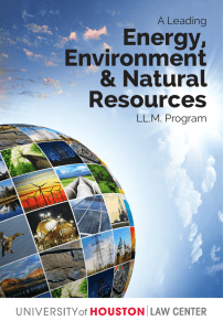 Energy, Environment &amp; Natural Resources
