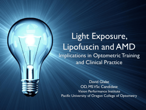 Light Exposure, Lipofuscin and AMD Implications in Optometric Training and Clinical Practice