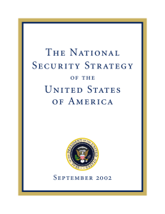The National Secu rity Strategy United States of America