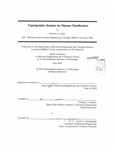 Capnographic  Analysis for  Disease  Classification