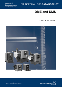 DME and DMS Lenntech DATA BOOKLET DIGITAL DOSING