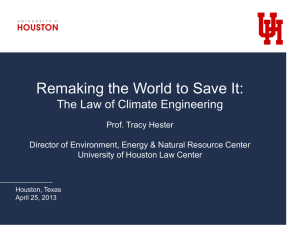 Remaking the World to Save It: