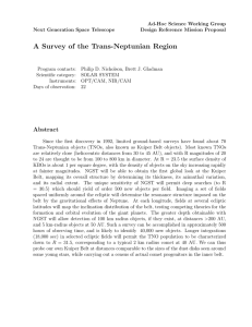 A Survey of the Trans-Neptunian Region