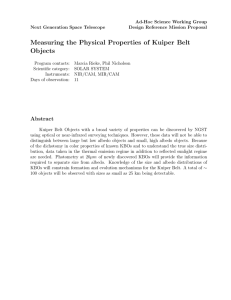 Measuring the Physical Properties of Kuiper Belt Objects