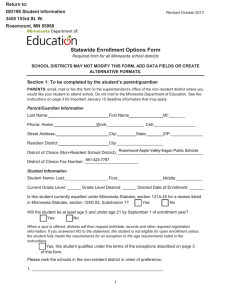 Statewide Enrollment Options Form