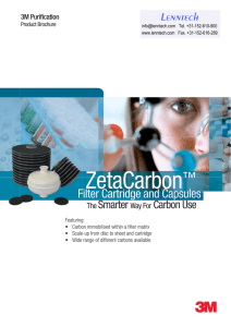 ZetaCarbon ™  Filter Cartridge and Capsules