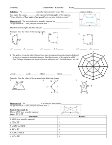 Geometry  Guided Notes – Lesson 6.5 Name __________________________________