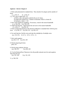 Algebra2 – Review Chapter 6  terms