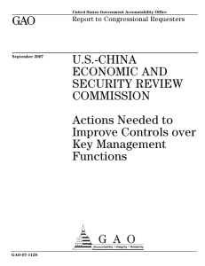 GAO U.S.-CHINA ECONOMIC AND SECURITY REVIEW