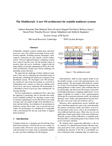The Multikernel: A new OS architecture for scalable multicore systems