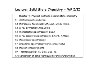 Lecture: Solid State Chemistry - WP I/II