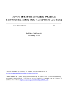 The Nature of Gold: An Robbins, William G.