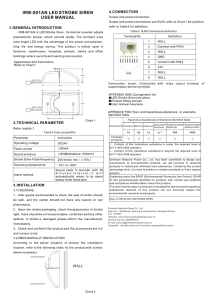 IRM-S01AN LED STROBE SIREN USER MANUAL 4.CONNECTION