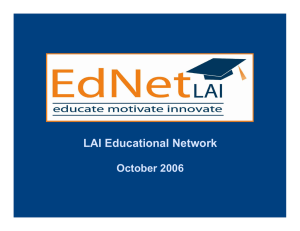 LAI Educational Network October 2006