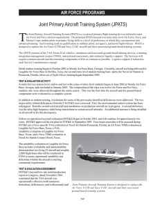 T Joint Primary Aircraft Training System (JPATS) AIR FORCE PROGRAMS