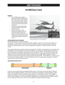 UH-60M Black Hawk ARMY PROGRAMS