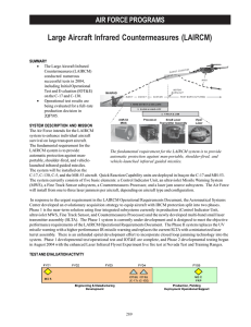 Large Aircraft Infrared Countermeasures (LAIRCM) AIR FORCE PROGRAMS