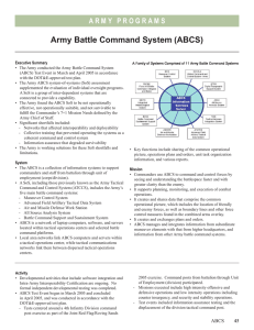 Army Battle Command System (ABCS)