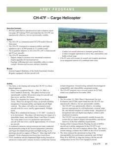CH-47F – Cargo Helicopter