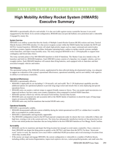 High Mobility Artillery Rocket System (HIMARS) Executive Summary