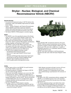 Stryker - Nuclear, Biological, and Chemical Reconnaissance Vehicle (NBCRV)