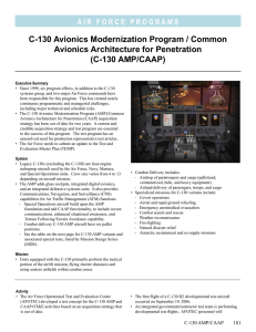 C-130 Avionics Modernization Program / Common Avionics Architecture for Penetration (C-130 AMP/CAAP)