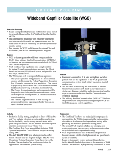 Wideband Gapfiller Satellite (WGS)