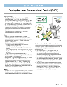 Deployable Joint Command and Control (DJC2)