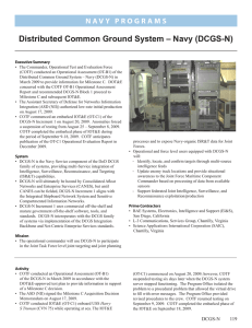 Distributed Common Ground System – Navy (DCGS-N)
