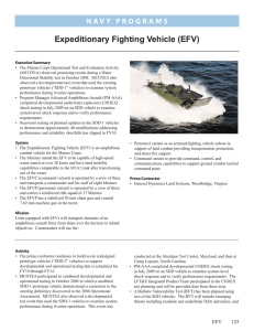 Expeditionary Fighting Vehicle (EFV)