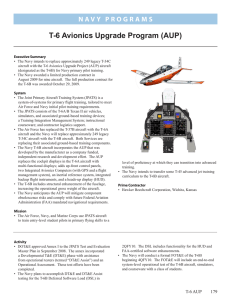 T-6 Avionics Upgrade Program (AUP)