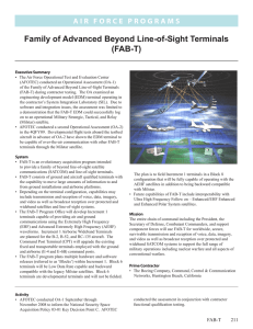Family of Advanced Beyond Line-of-Sight Terminals (FAB-T)