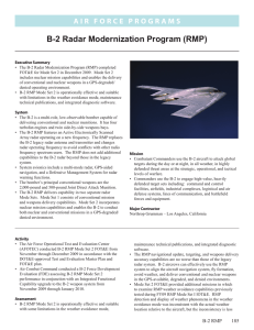 B-2 Radar Modernization Program (RMP)