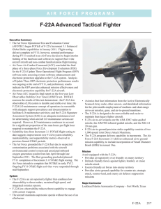 F-22A Advanced Tactical Fighter