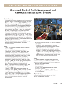 Command, Control, Battle Management, and Communications (C2BMC) System