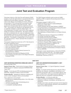 Joint Test and Evaluation Program
