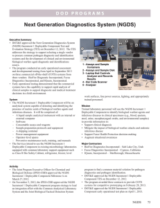Next Generation Diagnostics System (NGDS)
