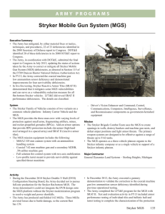 Stryker Mobile Gun System (MGS)