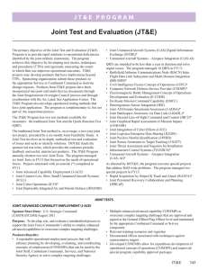 Joint Test and Evaluation (JT&amp;E)