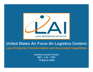 United States Air Force Air Logistics Centers: Jessica Lauren Cohen