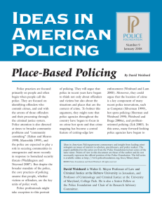 Ideas in American Policing Place-Based Policing